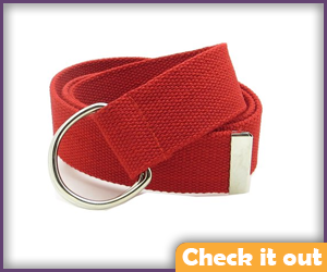 Red Canvas Strap.