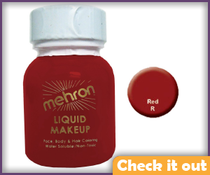 Liquid Red Makeup.
