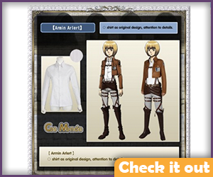 Armin Arlert Costume Deluxe Set.
