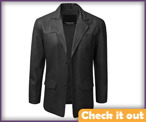 Ian Malcolm Costume Black Leather Jacket.