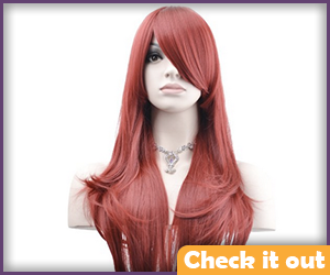 Jean Grey Costume Red Straight Wig.