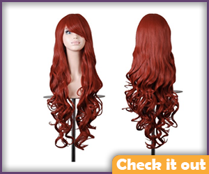 Long Red Wig.