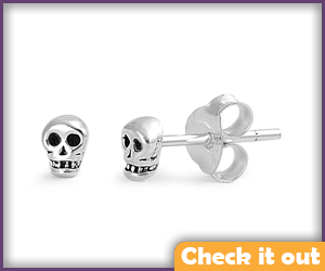 Small Skull Earrings.