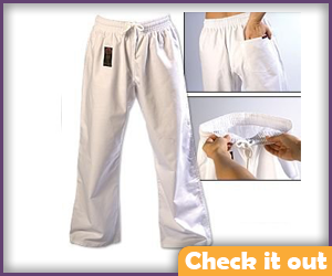 White Karate Pants.
