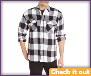 Black and White Flannel Shirt.