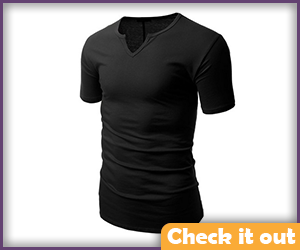 Black Short Sleeve Tight Shirt.