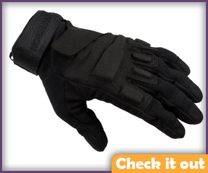 Black Tactical Gloves.