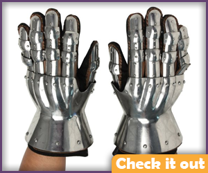 Doctor Doom Costume Steel Gloves.