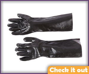 Black Rubber Gloves.