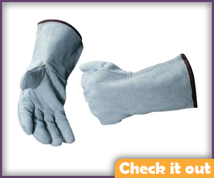 White Welding Gloves.
