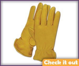 Yellow Deerskin Gloves.