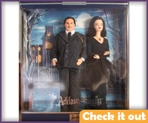 Morticia and Gomez Addams Figures.
