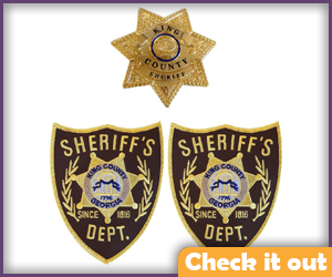 Rick Grimes Costume Sheriff Badges.