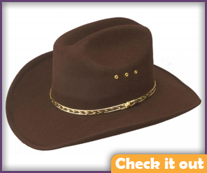 Brown Cowboy Hat. 