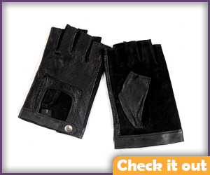 Black Fingerless Gloves.