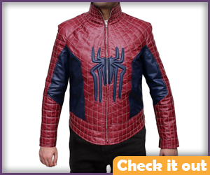Spiderman Costume Leather Jacket.