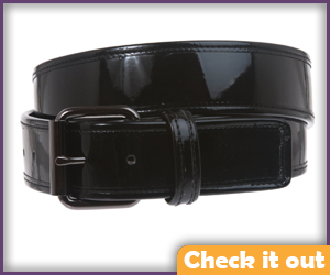 Black Patent Leather Belt.