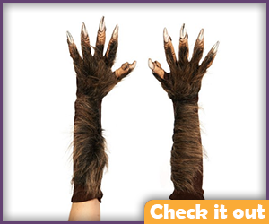 Long Wolfsbane Costume Gloves.