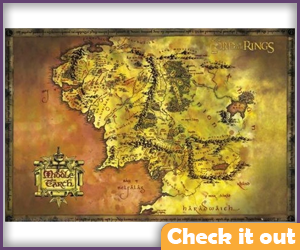 Lord of the Rings Map.