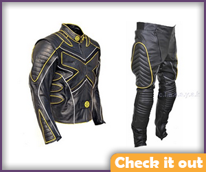 Beast Costume Yellow and Black Leather Set.