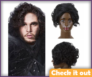Jon Snow Costume Wig.