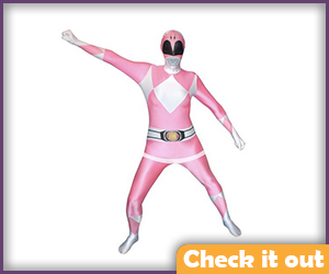 Pink Power Ranger Costume Morphsuit.
