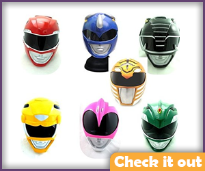 Mighty Morphin Power Ranger Helmet Set.