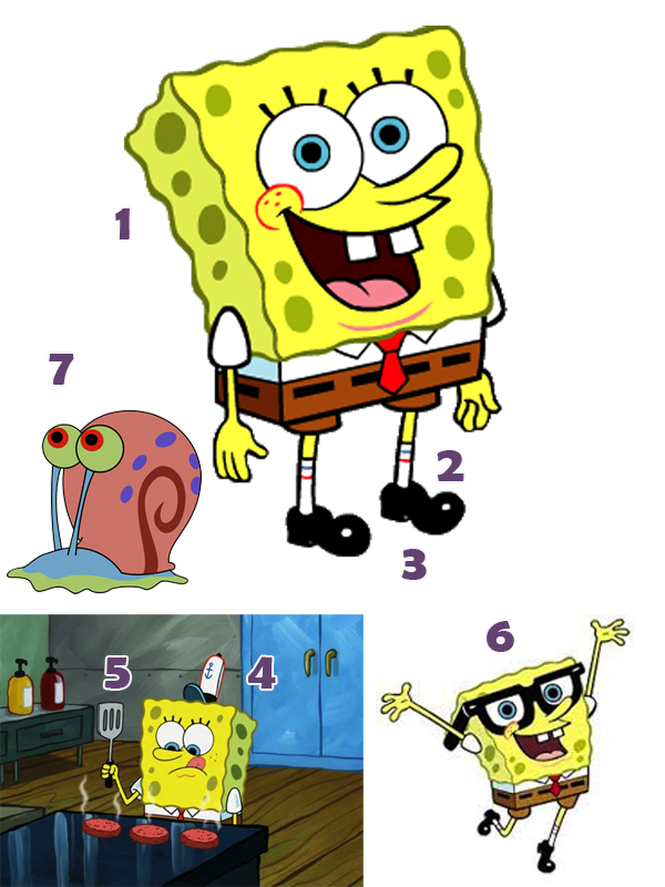 SpongeBob SquarePants Costume Parts.