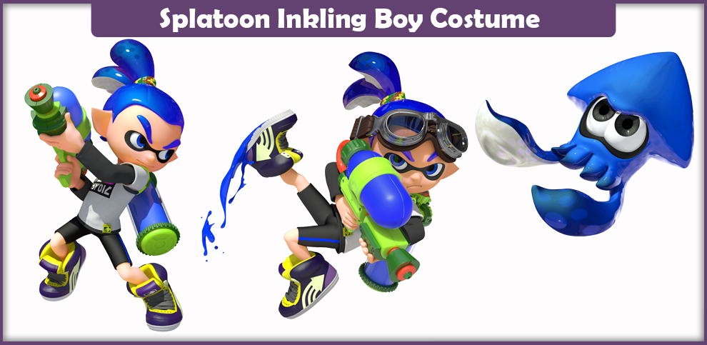 Splatoon Inkling Boy Costume.